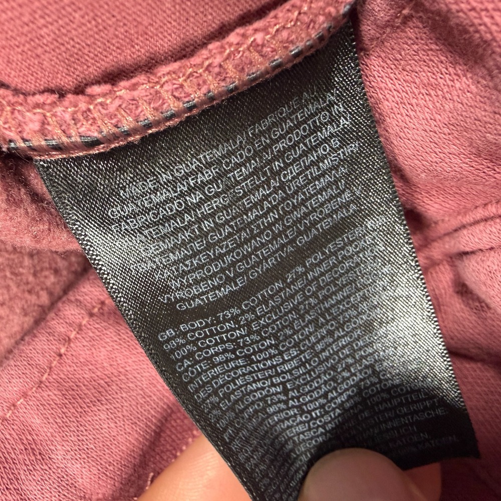 The North Face Sweatpants Womens XL Maroon Red Box Logo Fleece Joggers Lounge - Picture 3 of 7